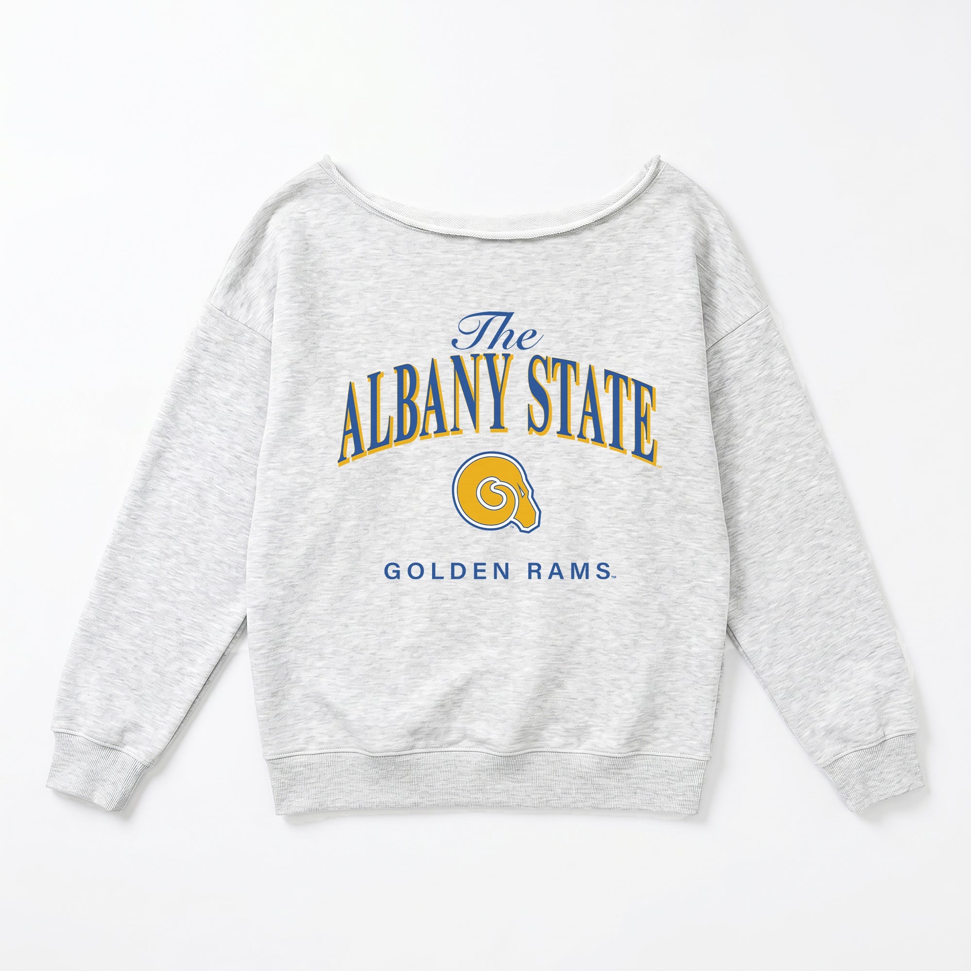 ALBANY STATE GOLDEN RAMS OFFSIDES ENERGY RELAXED OFF-SHOULDER TOP