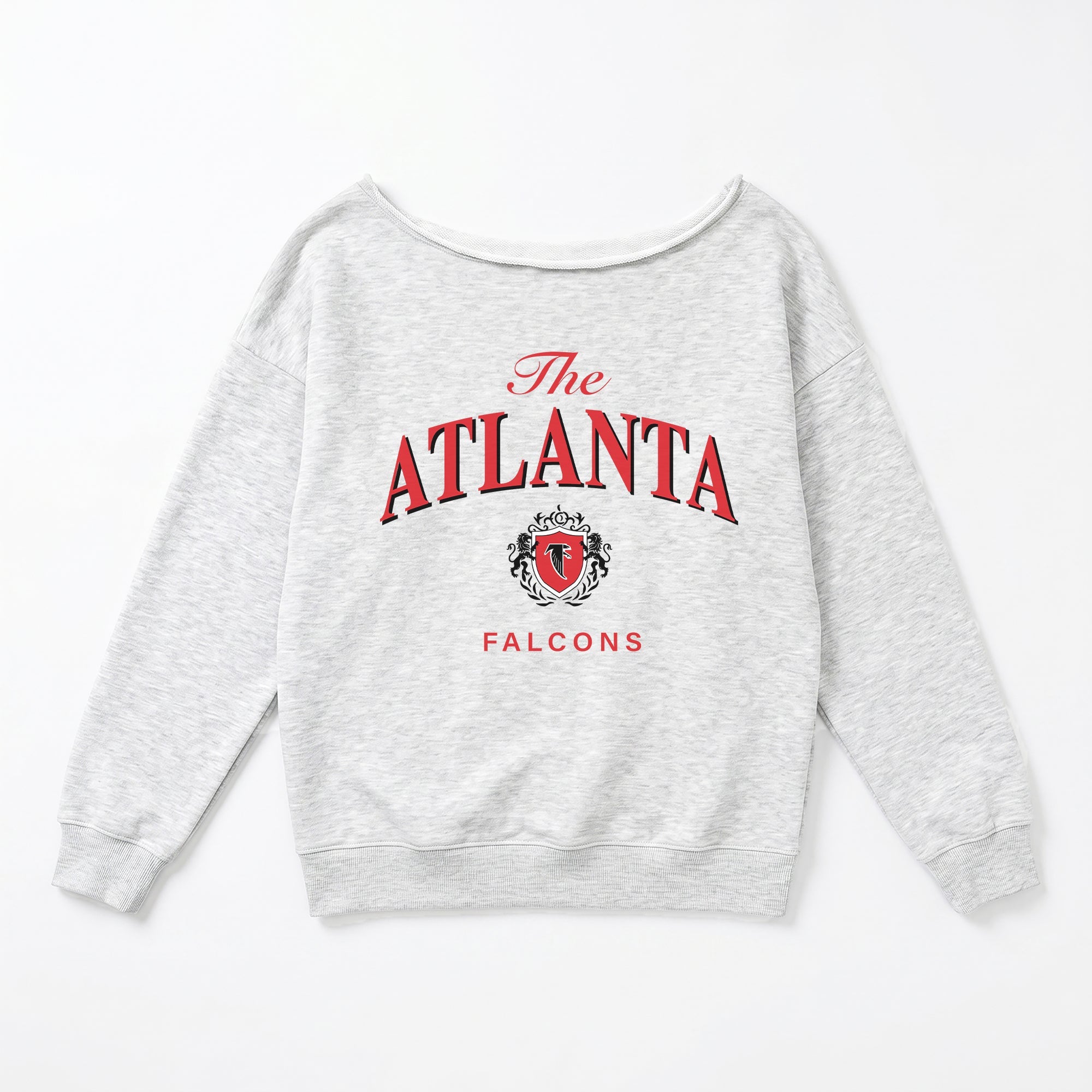 ATLANTA FALCONS OFFSIDES ENERGY RELAXED OFF-SHOULDER TOP