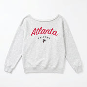 ATLANTA FALCONS LEGACY STANDARD RELAXED OFF-SHOULDER TOP