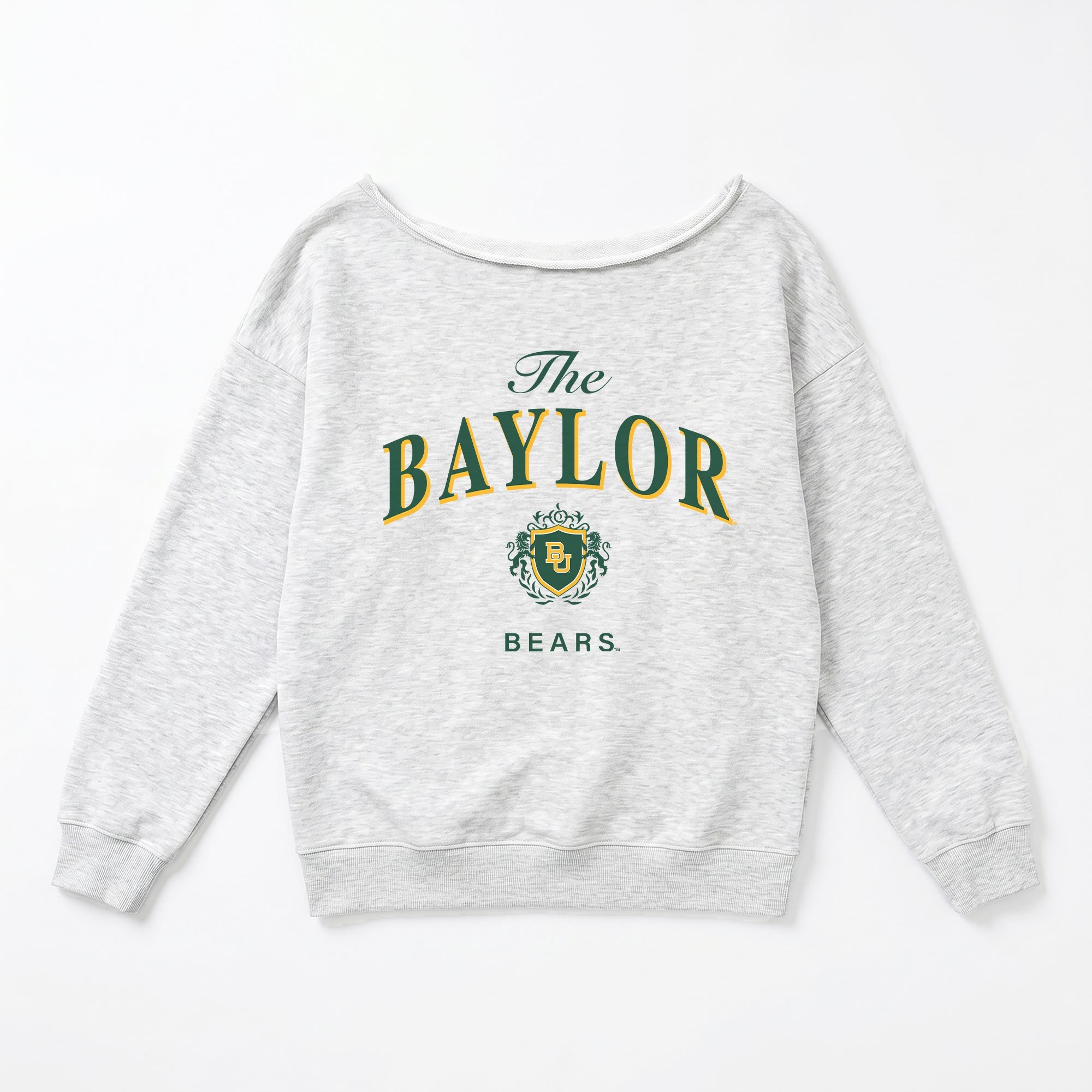 BAYLOR BEARS OFFSIDES ENERGY RELAXED OFF-SHOULDER TOP