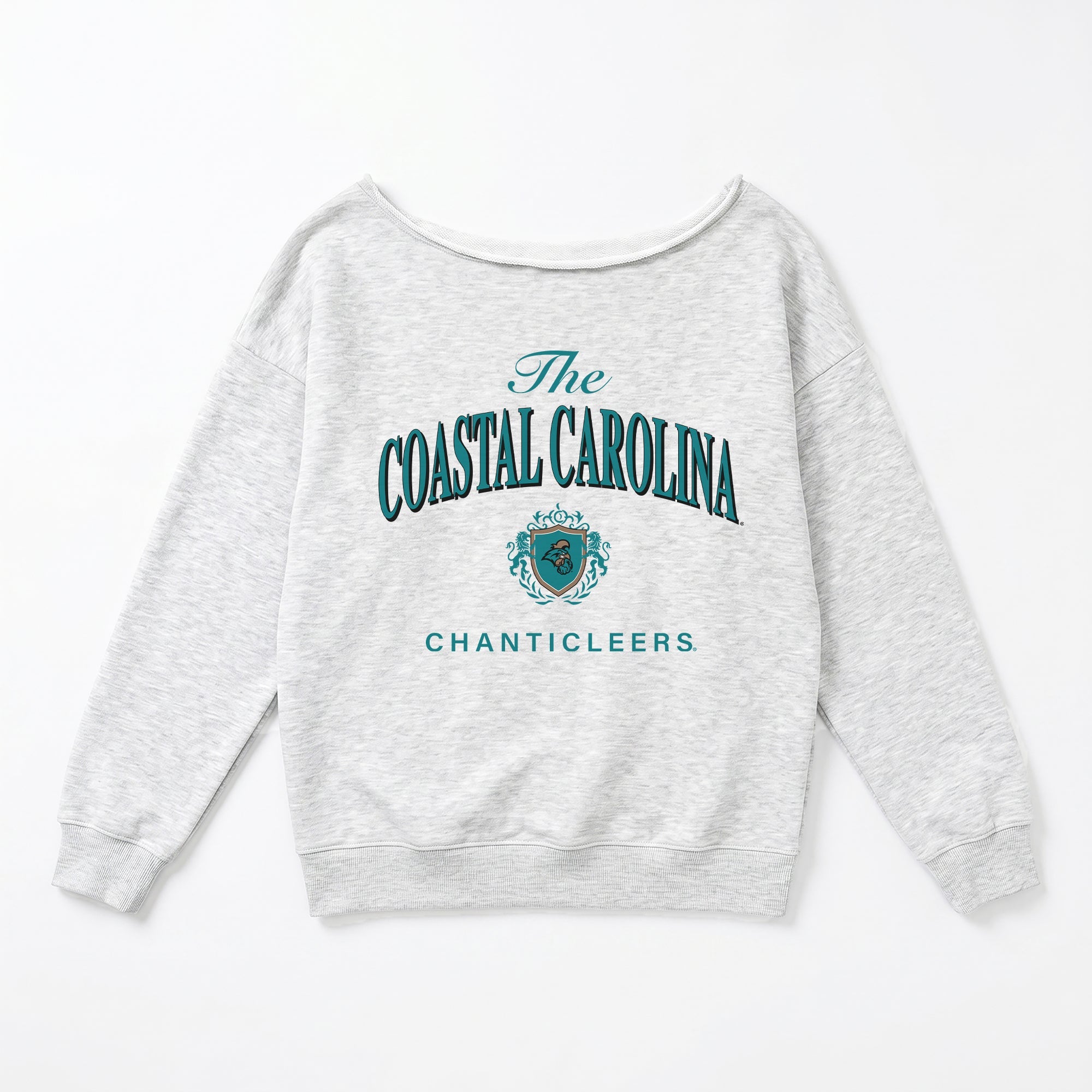 COASTAL CAROLINA CHANTICLEERS OFFSIDES ENERGY RELAXED OFF-SHOULDER TOP