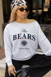 CHICAGO BEARS OFFSIDES ENERGY RELAXED OFF-SHOULDER TOP
