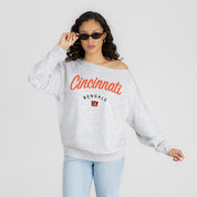 CINCINNATI BENGALS LEGACY STANDARD RELAXED OFF-SHOULDER TOP