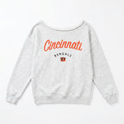 CINCINNATI BENGALS LEGACY STANDARD RELAXED OFF-SHOULDER TOP