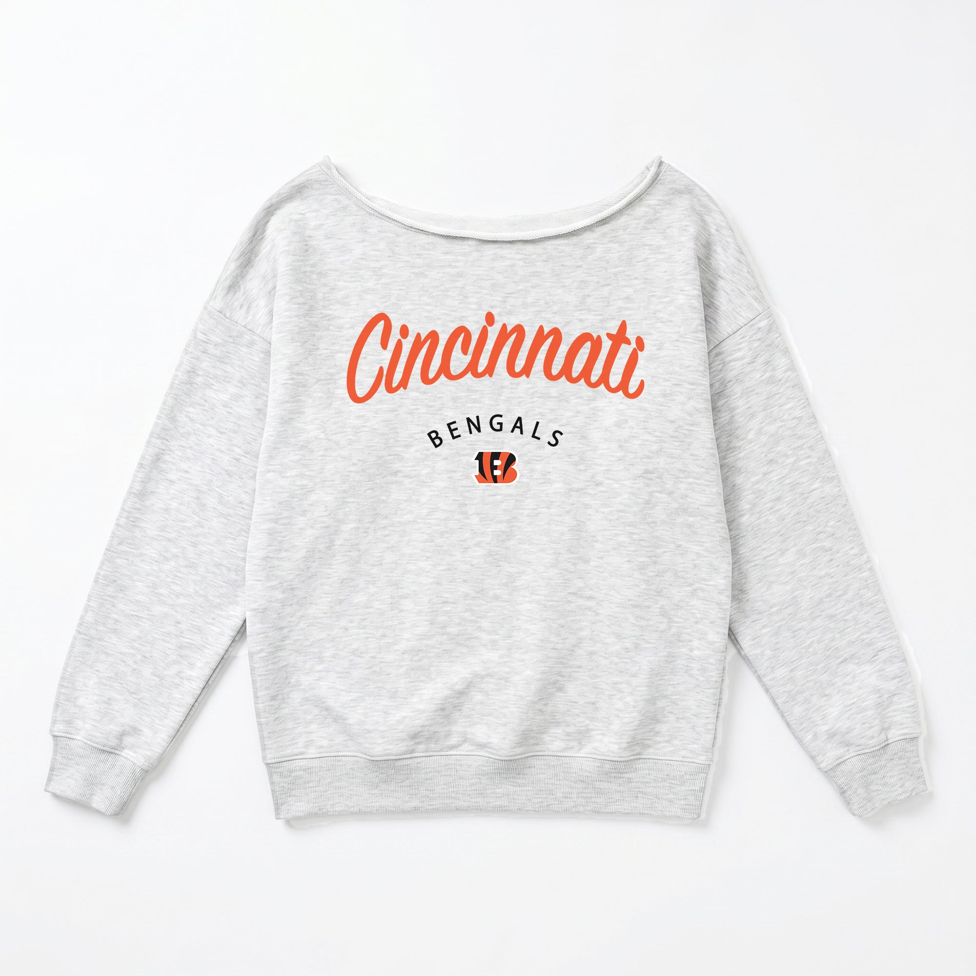 CINCINNATI BENGALS LEGACY STANDARD RELAXED OFF-SHOULDER TOP