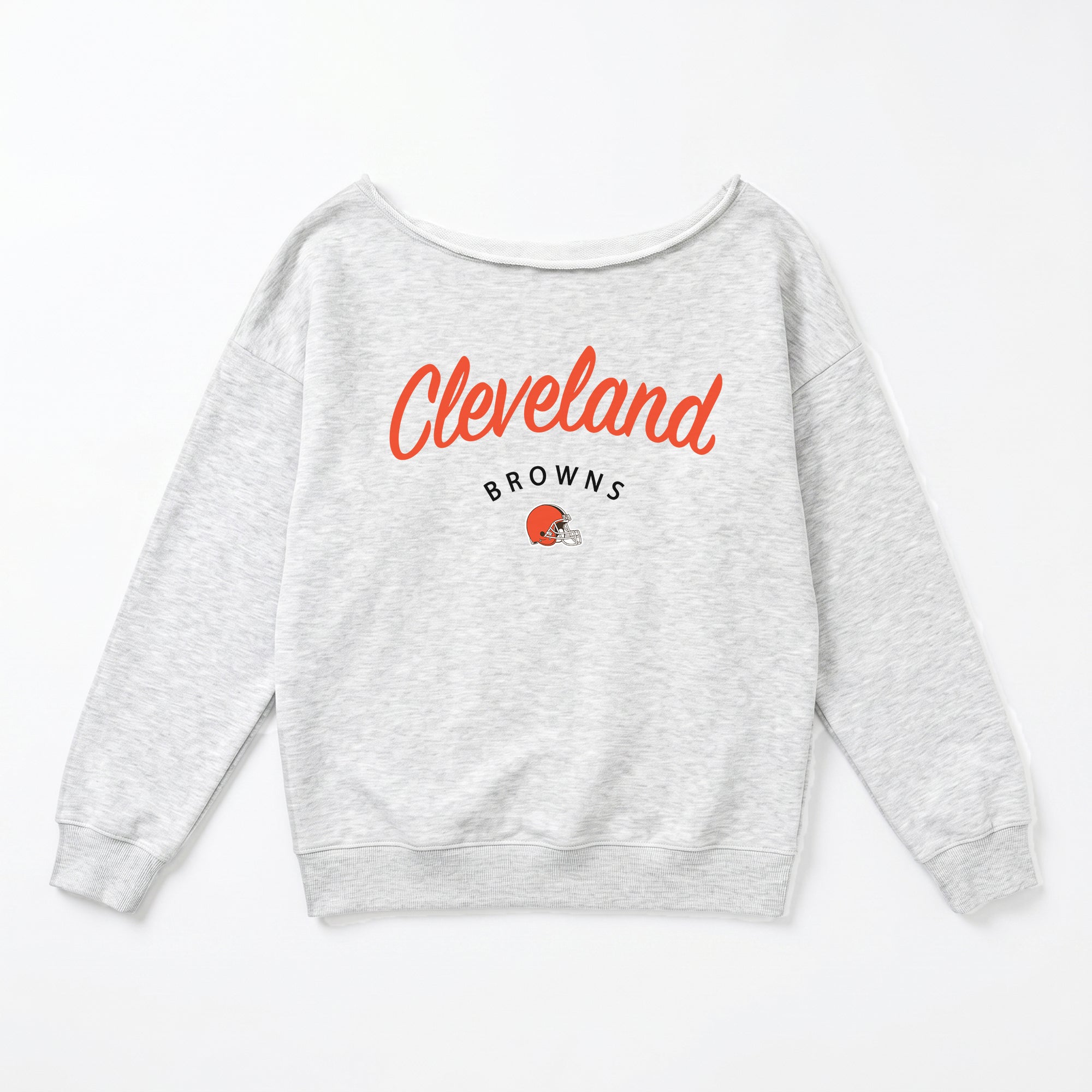 CLEVELAND BROWNS LEGACY STANDARD RELAXED OFF-SHOULDER TOP