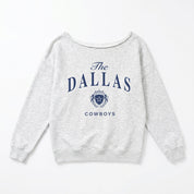 DALLAS COWBOYS OFFSIDES ENERGY RELAXED OFF-SHOULDER TOP