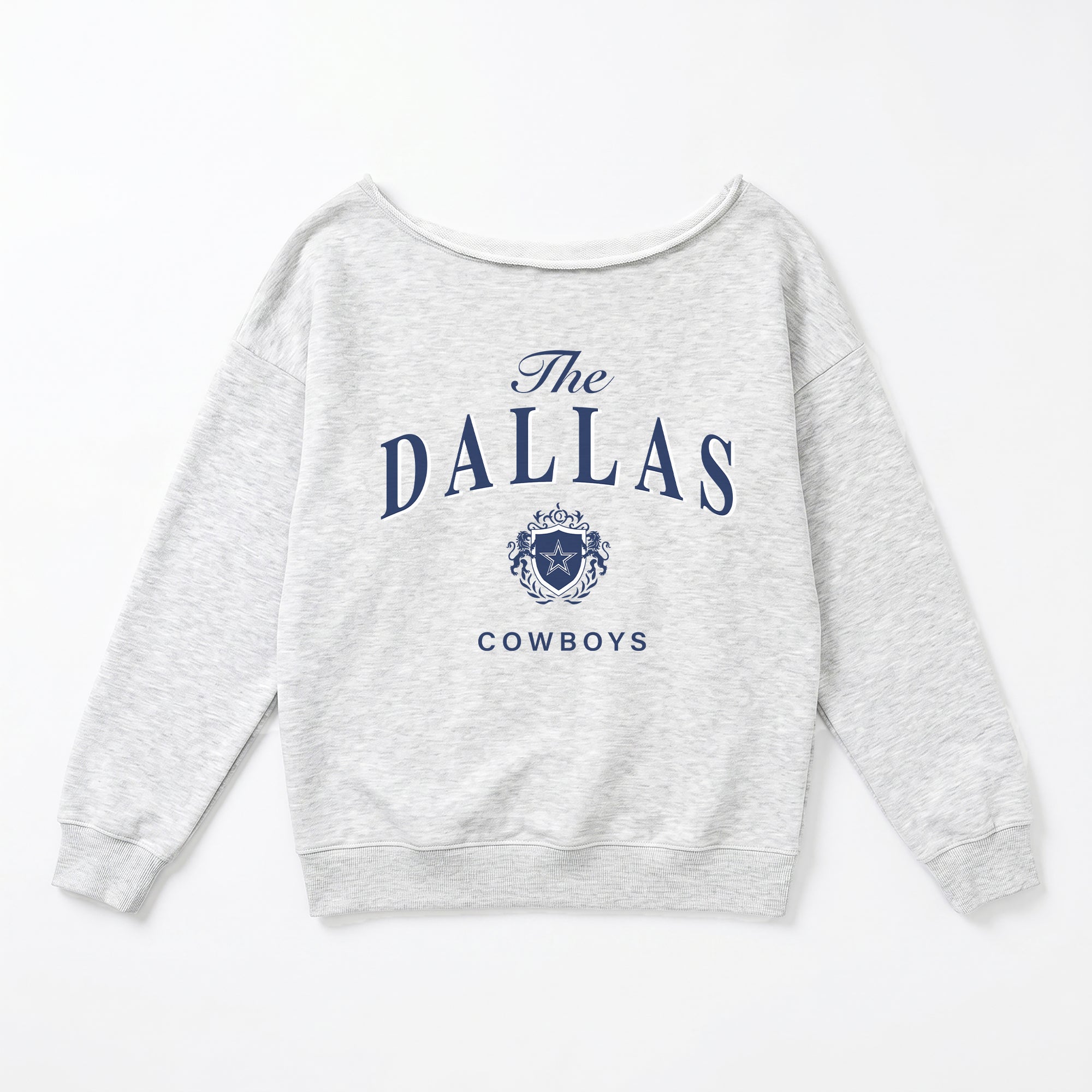 DALLAS COWBOYS OFFSIDES ENERGY RELAXED OFF-SHOULDER TOP