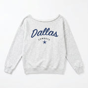 DALLAS COWBOYS LEGACY STANDARD RELAXED OFF-SHOULDER TOP