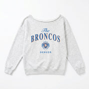 DENVER BRONCOS OFFSIDES ENERGY RELAXED OFF-SHOULDER TOP