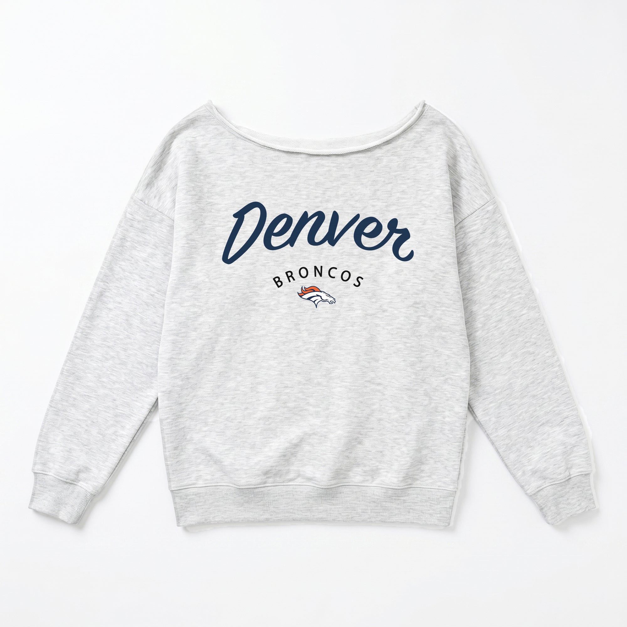 DENVER BRONCOS LEGACY STANDARD RELAXED OFF-SHOULDER TOP