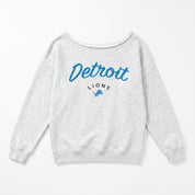 DETROIT LIONS LEGACY STANDARD RELAXED OFF-SHOULDER TOP