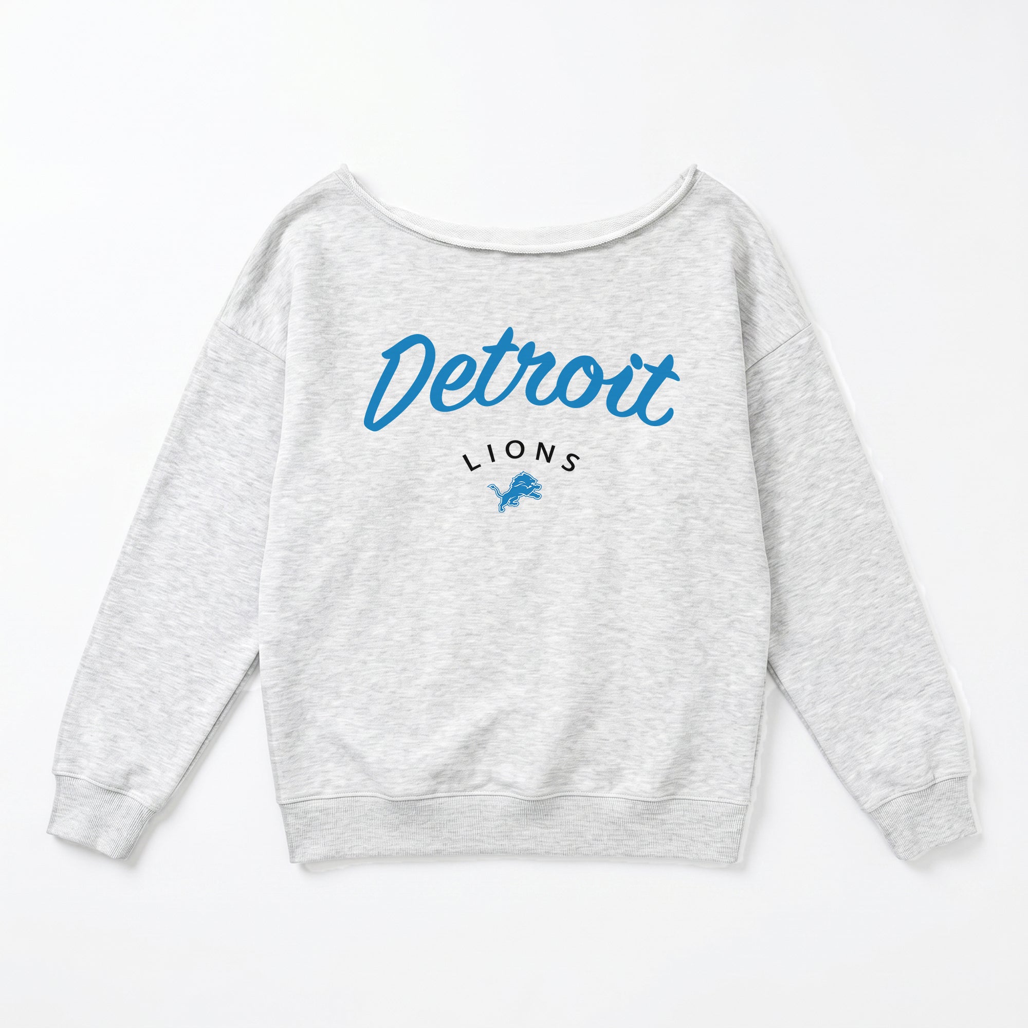 DETROIT LIONS LEGACY STANDARD RELAXED OFF-SHOULDER TOP