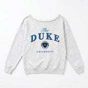 DUKE BLUE DEVILS OFFSIDES ENERGY RELAXED OFF-SHOULDER TOP