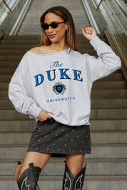 DUKE BLUE DEVILS OFFSIDES ENERGY RELAXED OFF-SHOULDER TOP