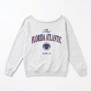 FLORIDA ATLANTIC OWLS OFFSIDES ENERGY RELAXED OFF-SHOULDER TOP