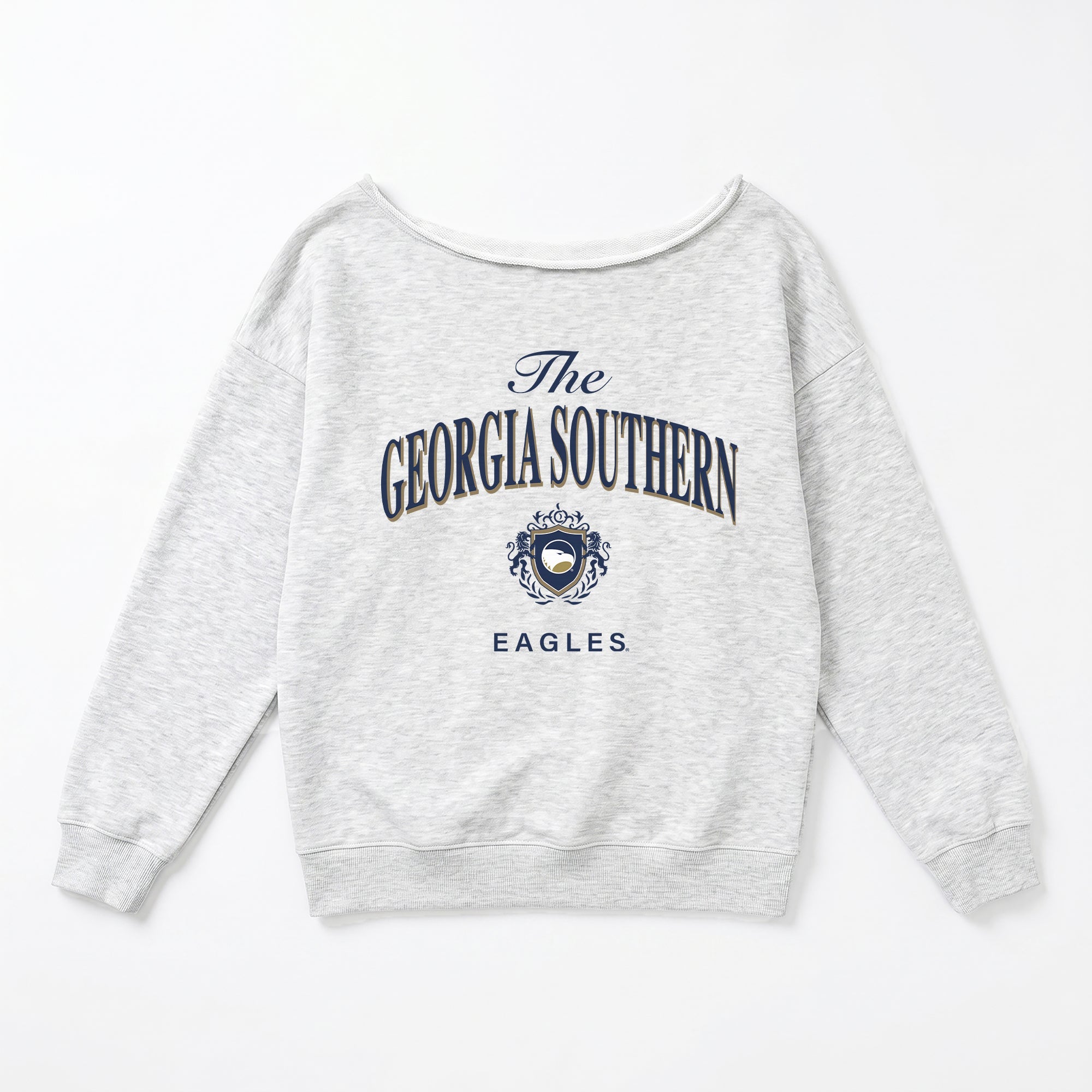 GEORGIA SOUTHERN EAGLES OFFSIDES ENERGY RELAXED OFF-SHOULDER TOP