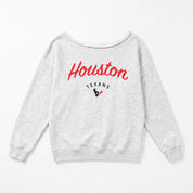 HOUSTON TEXANS LEGACY STANDARD RELAXED OFF-SHOULDER TOP