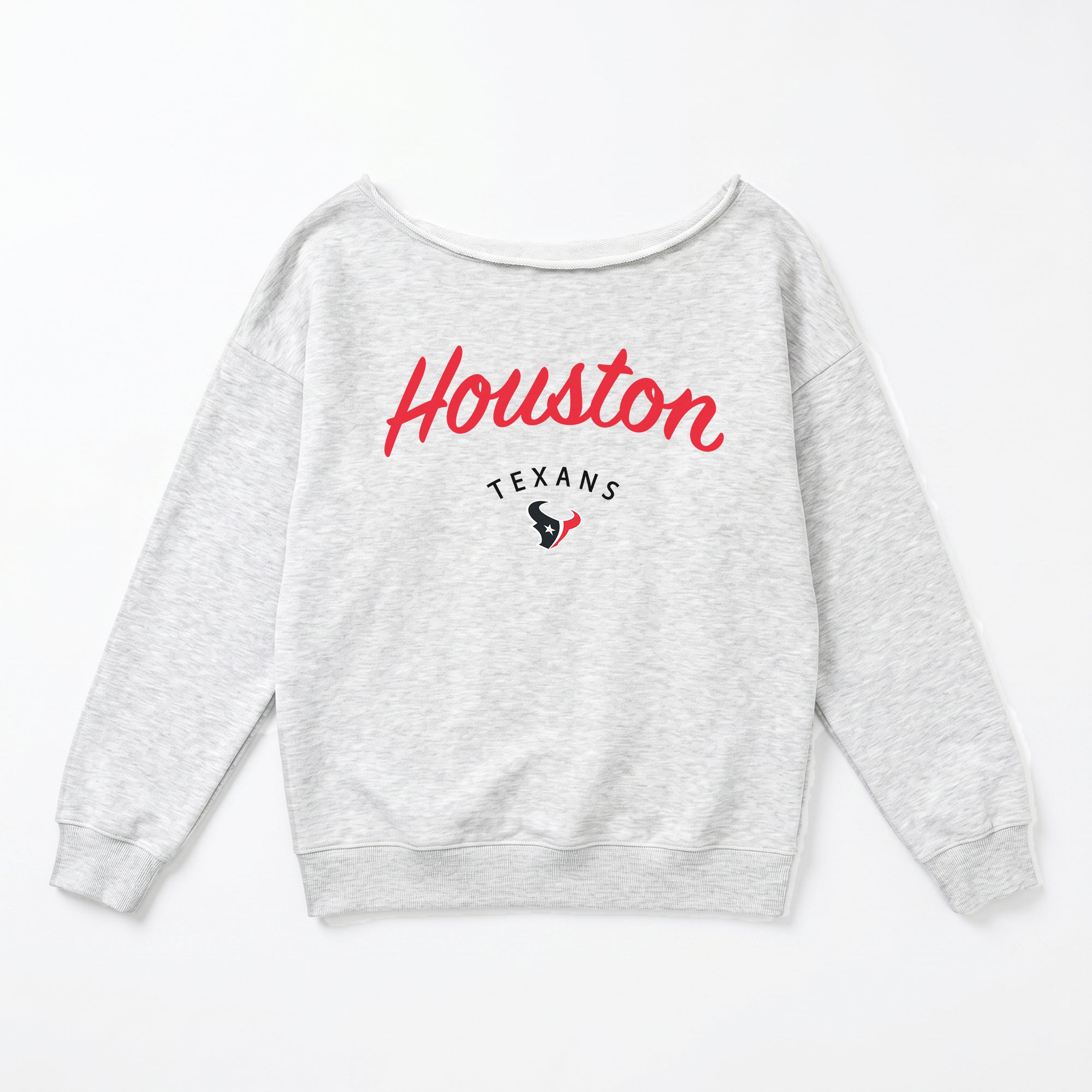 HOUSTON TEXANS LEGACY STANDARD RELAXED OFF-SHOULDER TOP