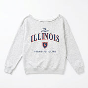ILLINOIS FIGHTING ILLINI OFFSIDES ENERGY RELAXED OFF-SHOULDER TOP