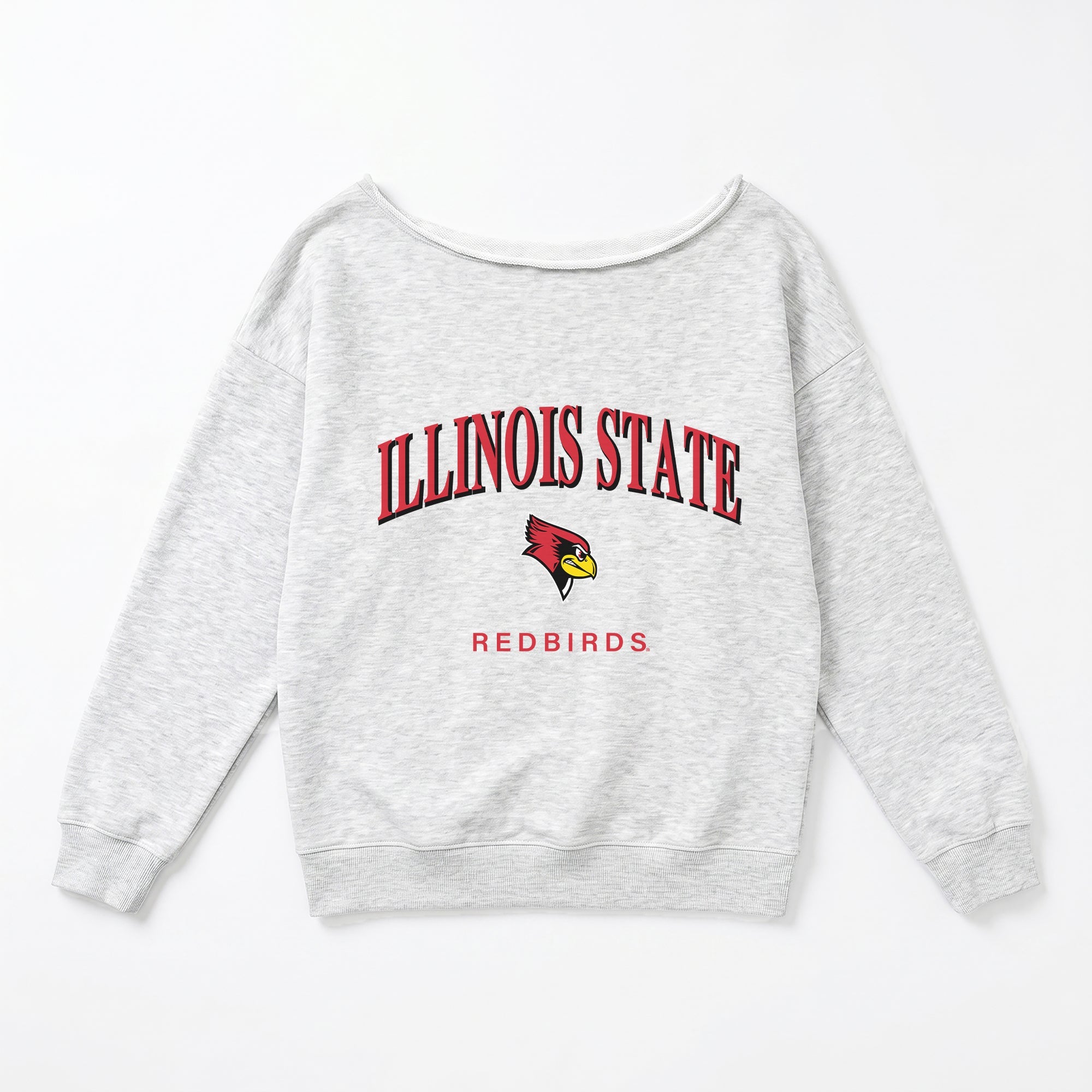 ILLINOIS STATE REDBIRDS OFFSIDES ENERGY RELAXED OFF-SHOULDER TOP