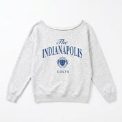 INDIANAPOLIS COLTS OFFSIDES ENERGY RELAXED OFF-SHOULDER TOP