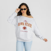 IOWA STATE CYCLONES OFFSIDES ENERGY RELAXED OFF-SHOULDER TOP