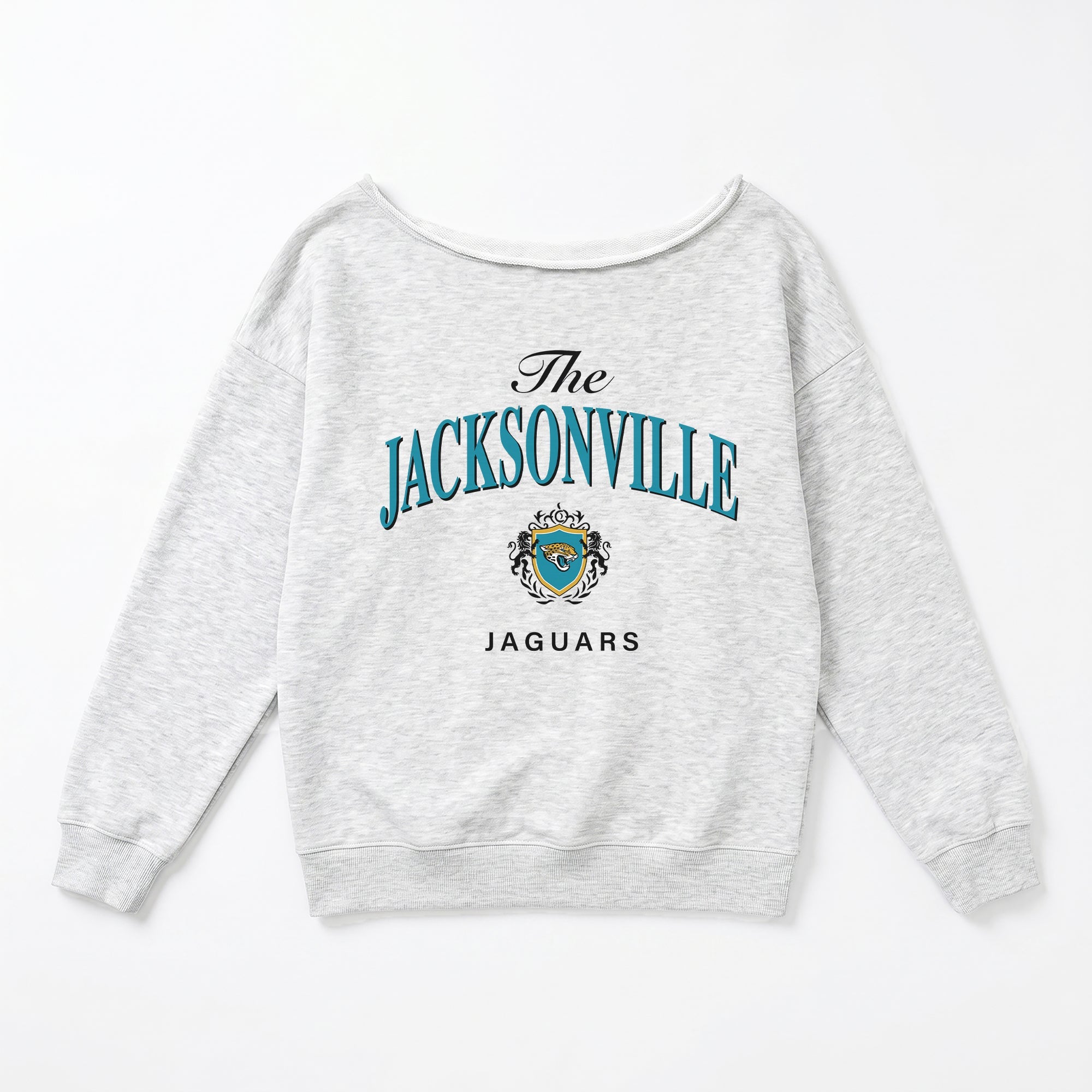 JACKSONVILLE JAGUARS OFFSIDES ENERGY RELAXED OFF-SHOULDER TOP