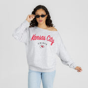 KANSAS CITY CHIEFS LEGACY STANDARD RELAXED OFF-SHOULDER TOP