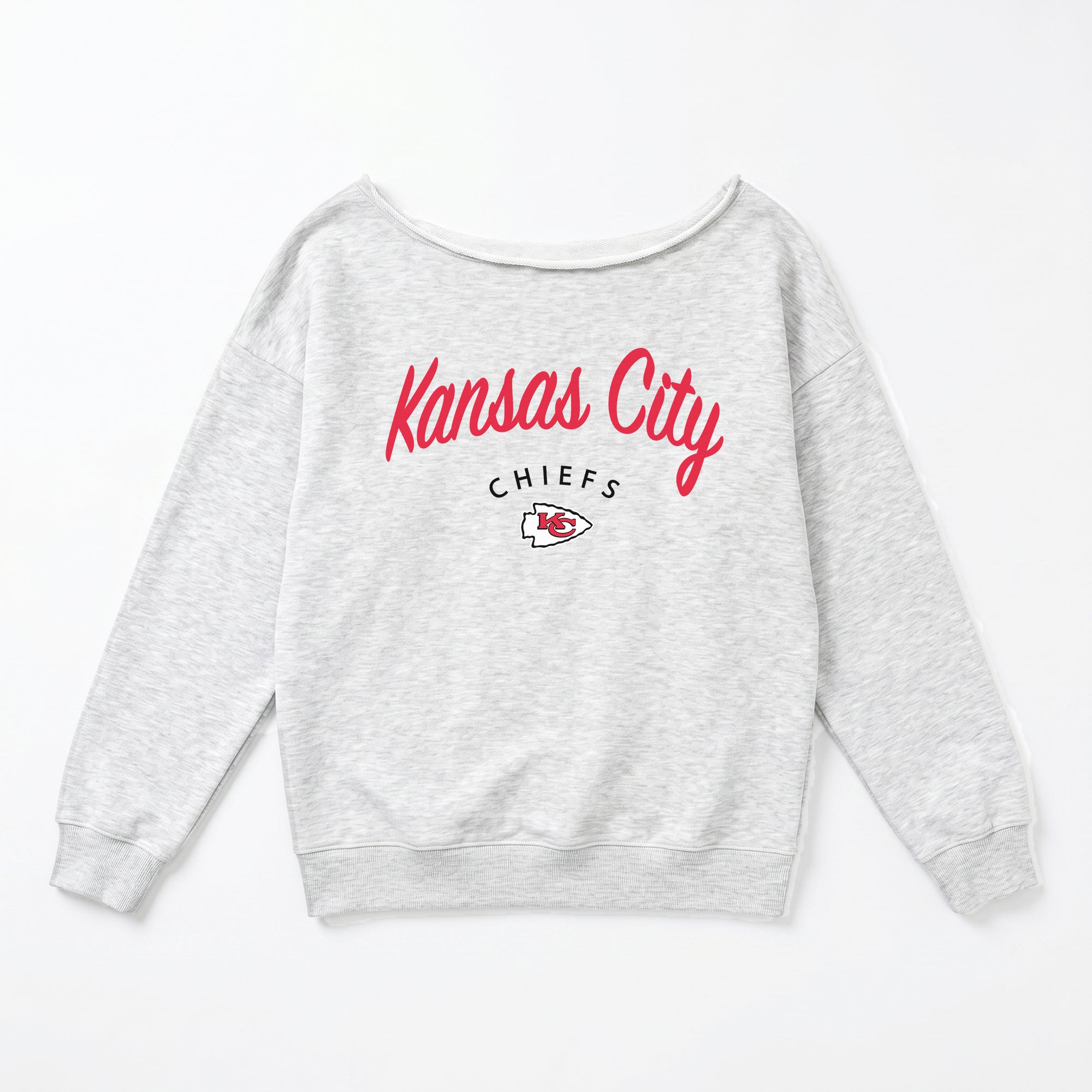 KANSAS CITY CHIEFS LEGACY STANDARD RELAXED OFF-SHOULDER TOP