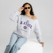 KANSAS STATE WILDCATS OFFSIDES ENERGY RELAXED OFF-SHOULDER TOP