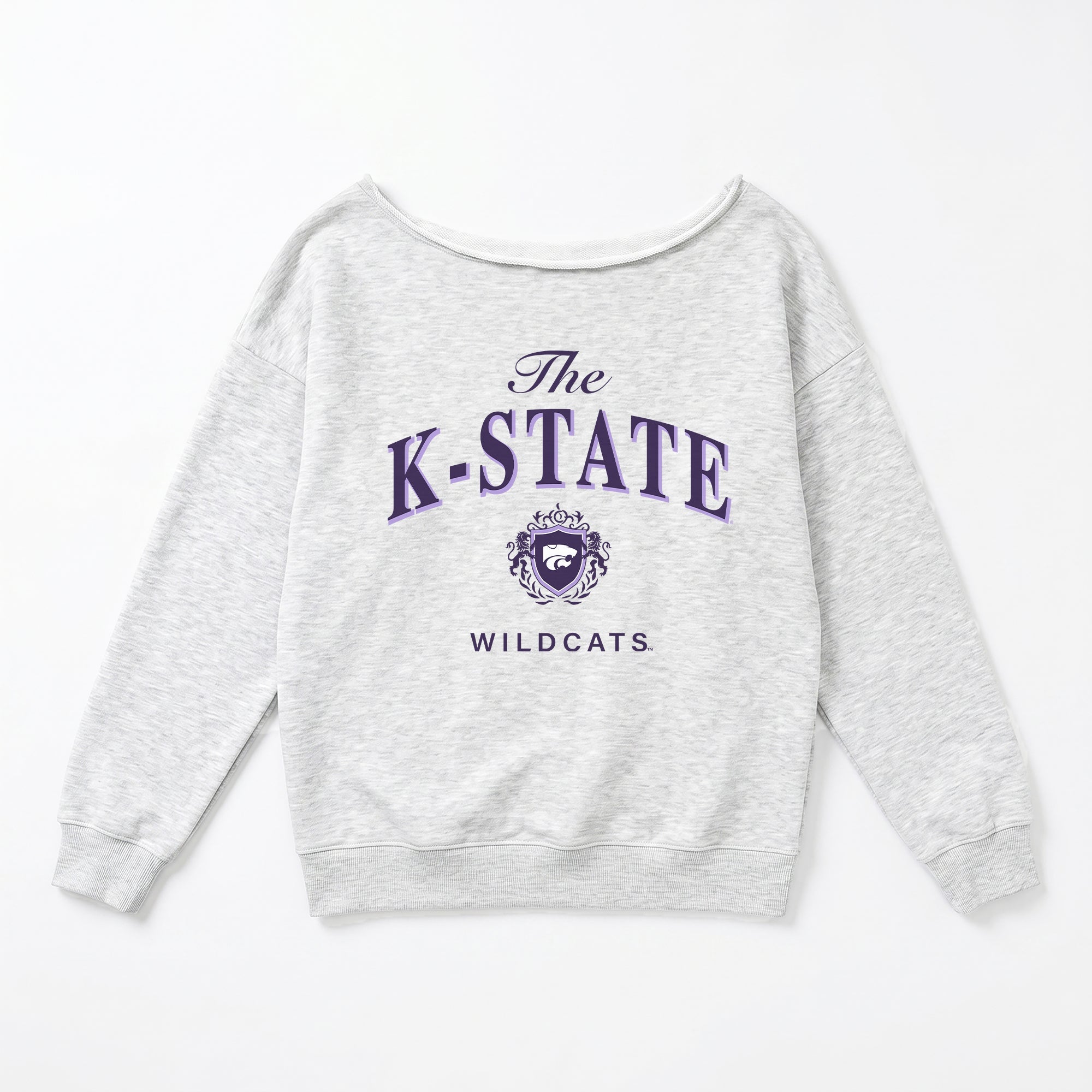 KANSAS STATE WILDCATS OFFSIDES ENERGY RELAXED OFF-SHOULDER TOP