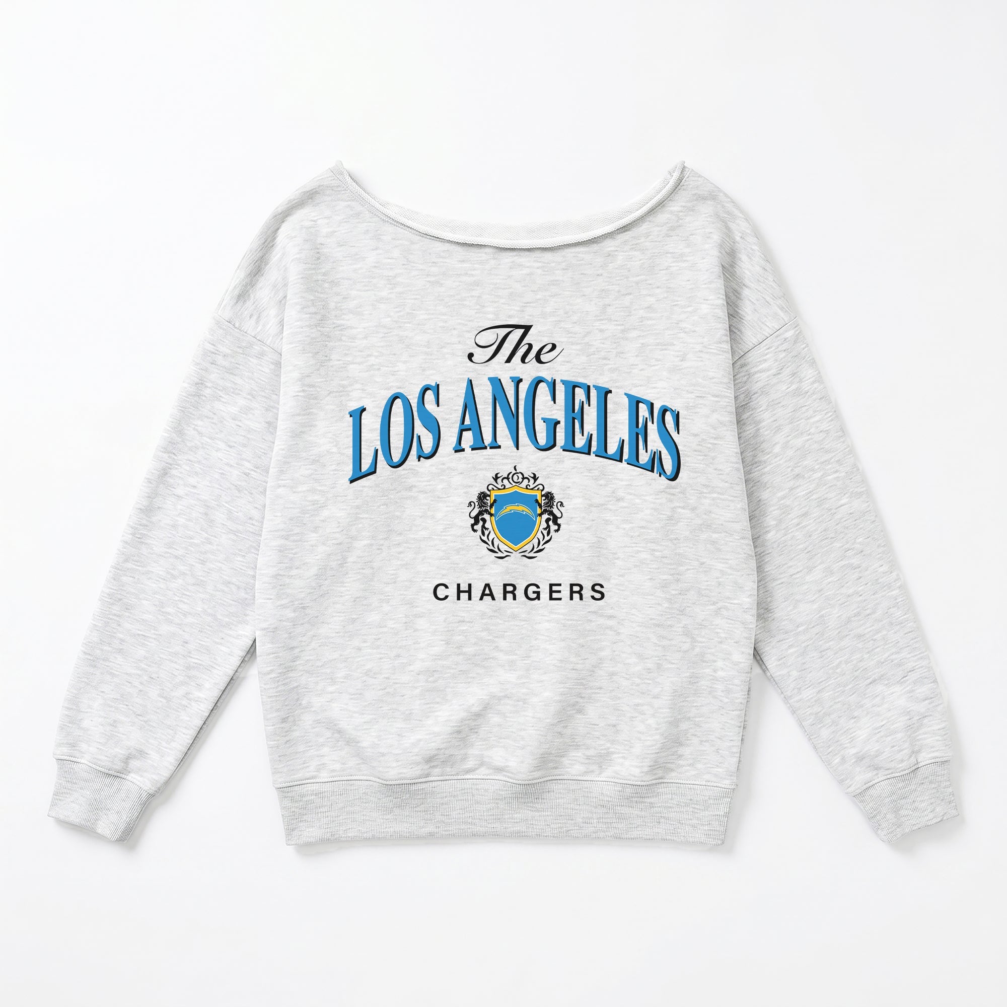 LOS ANGELES CHARGERS OFFSIDES ENERGY RELAXED OFF-SHOULDER TOP
