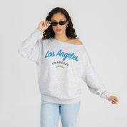 LOS ANGELES CHARGERS LEGACY STANDARD RELAXED OFF-SHOULDER TOP