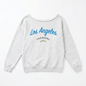LOS ANGELES CHARGERS LEGACY STANDARD RELAXED OFF-SHOULDER TOP