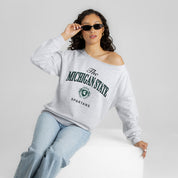 MICHIGAN STATE SPARTANS OFFSIDES ENERGY RELAXED OFF-SHOULDER TOP