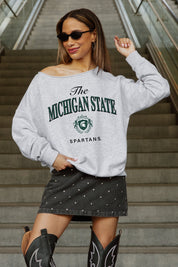 MICHIGAN STATE SPARTANS OFFSIDES ENERGY RELAXED OFF-SHOULDER TOP