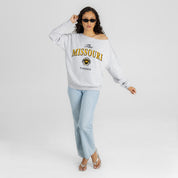 MISSOURI TIGERS OFFSIDES ENERGY RELAXED OFF-SHOULDER TOP