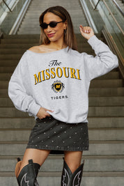 MISSOURI TIGERS OFFSIDES ENERGY RELAXED OFF-SHOULDER TOP