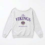 MINNESOTA VIKINGS OFFSIDES ENERGY RELAXED OFF-SHOULDER TOP