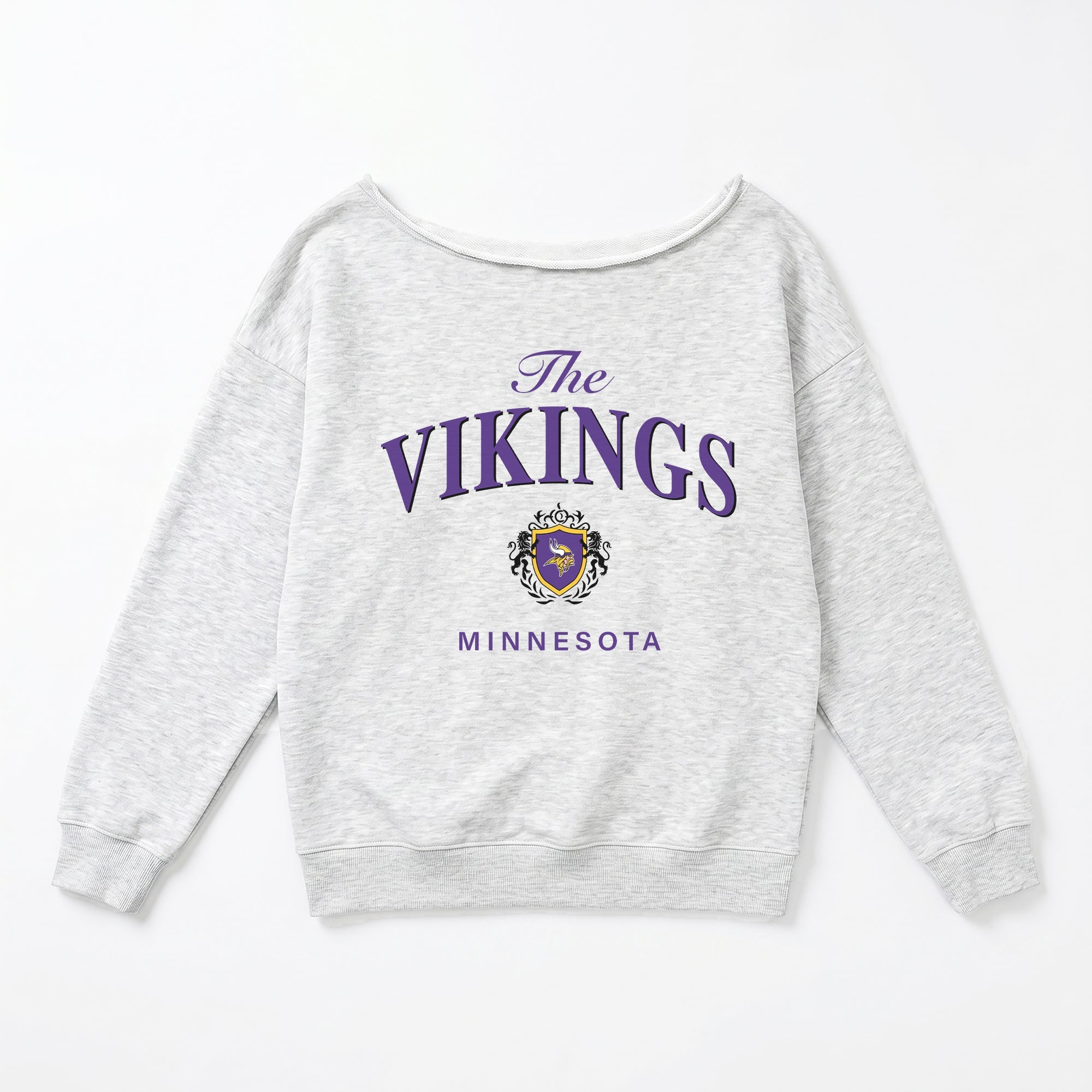 MINNESOTA VIKINGS OFFSIDES ENERGY RELAXED OFF-SHOULDER TOP