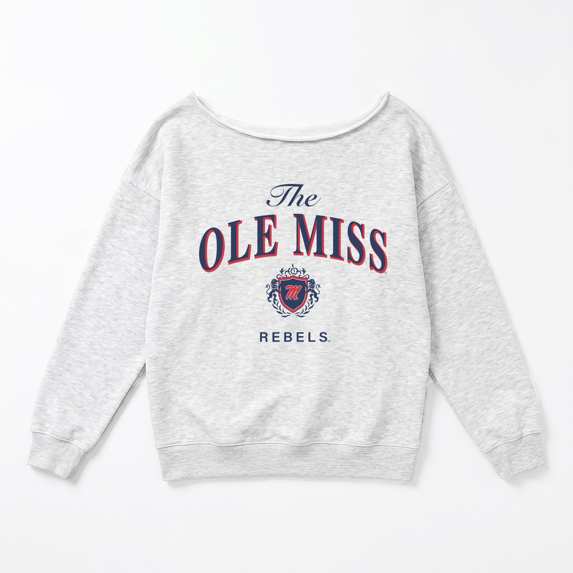 OLE MISS REBELS OFFSIDES ENERGY RELAXED OFF-SHOULDER TOP