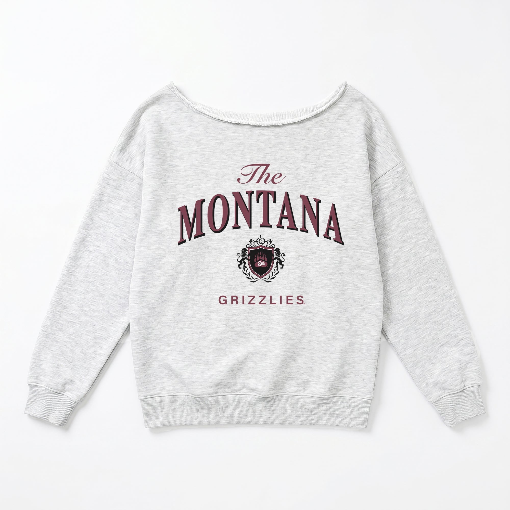 MONTANA GRIZZLIES OFFSIDES ENERGY RELAXED OFF-SHOULDER TOP