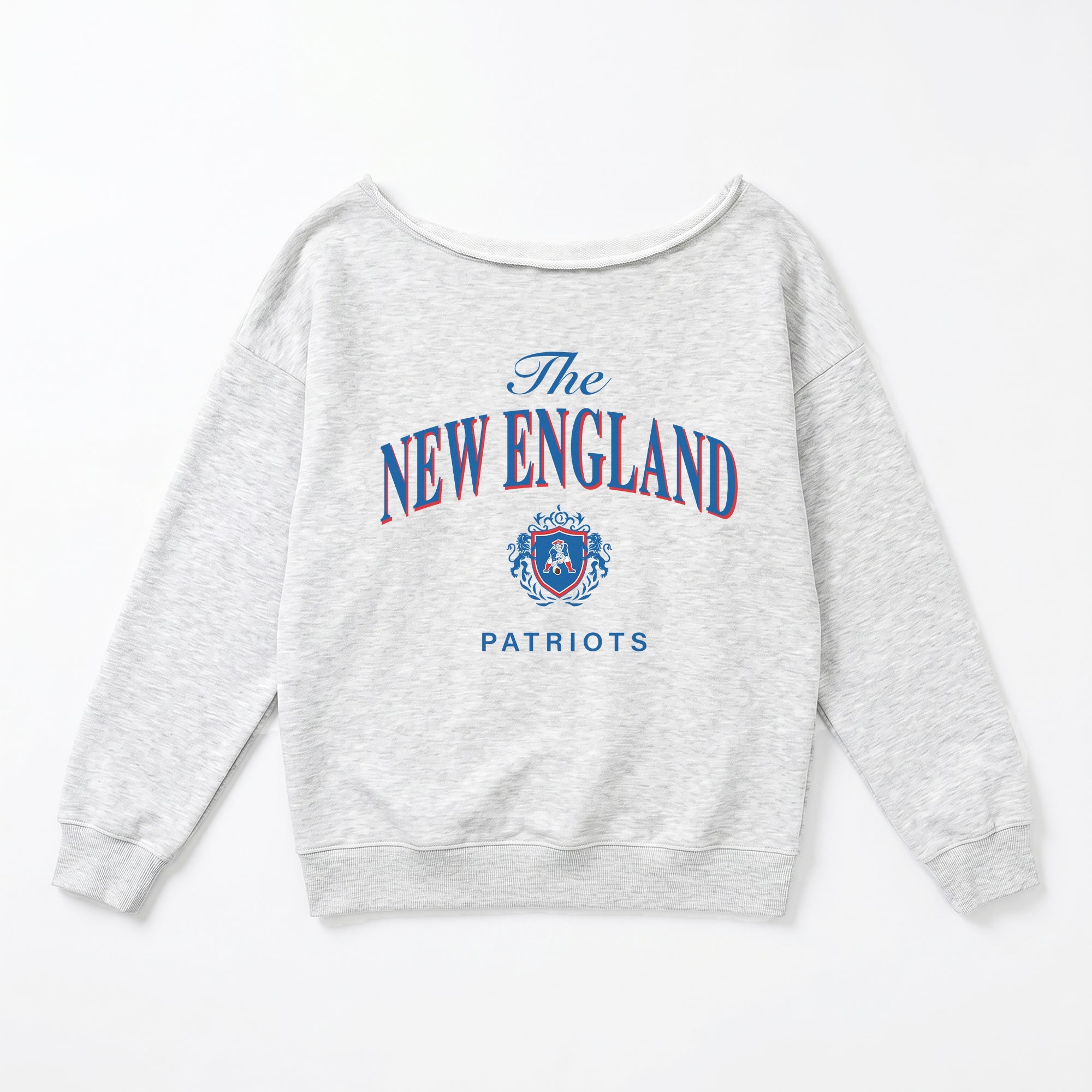 NEW ENGLAND PATRIOTS OFFSIDES ENERGY RELAXED OFF-SHOULDER TOP