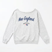 NEW ENGLAND PATRIOTS LEGACY STANDARD RELAXED OFF-SHOULDER TOP