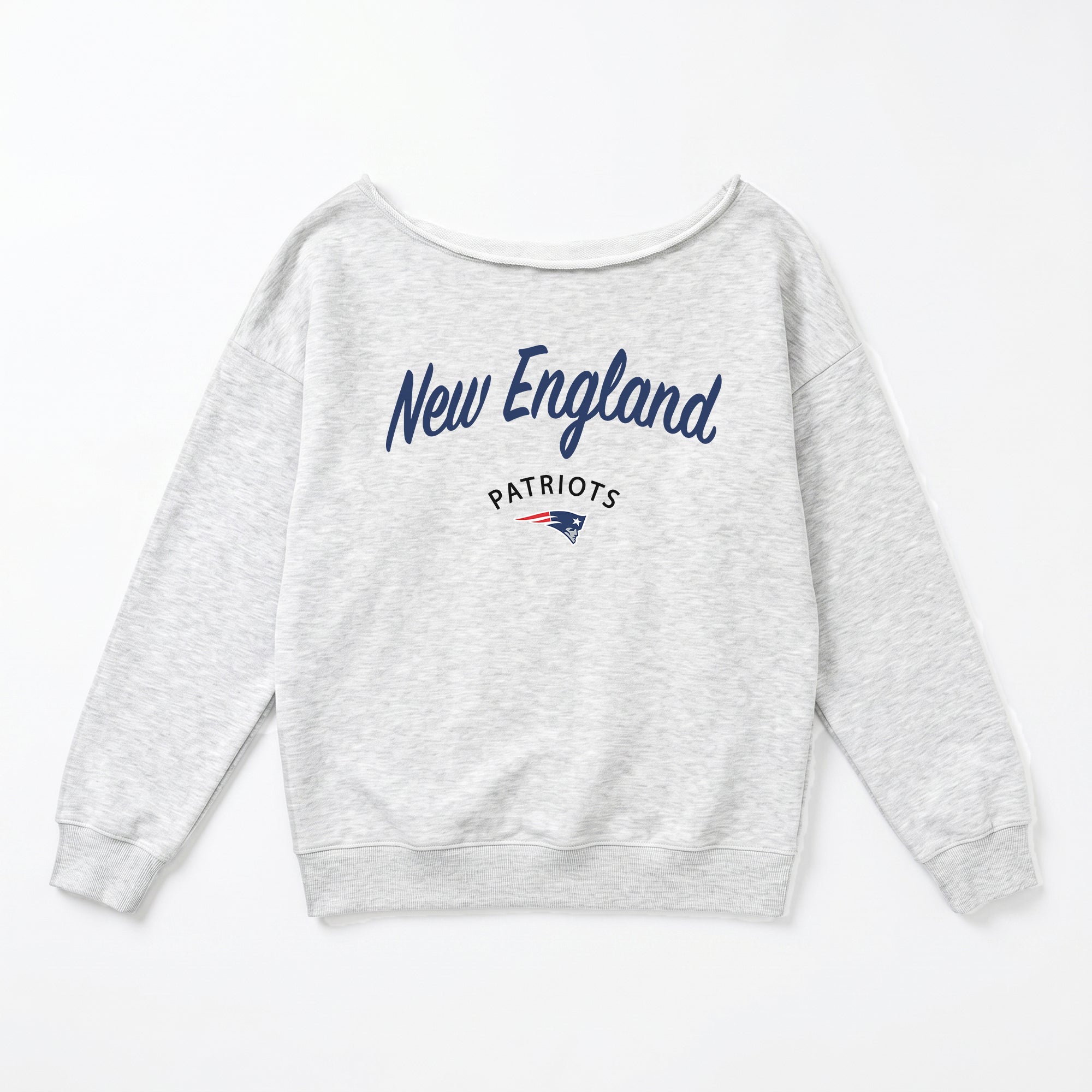 NEW ENGLAND PATRIOTS LEGACY STANDARD RELAXED OFF-SHOULDER TOP