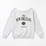 NEW ORLEANS SAINTS OFFSIDES ENERGY RELAXED OFF-SHOULDER TOP