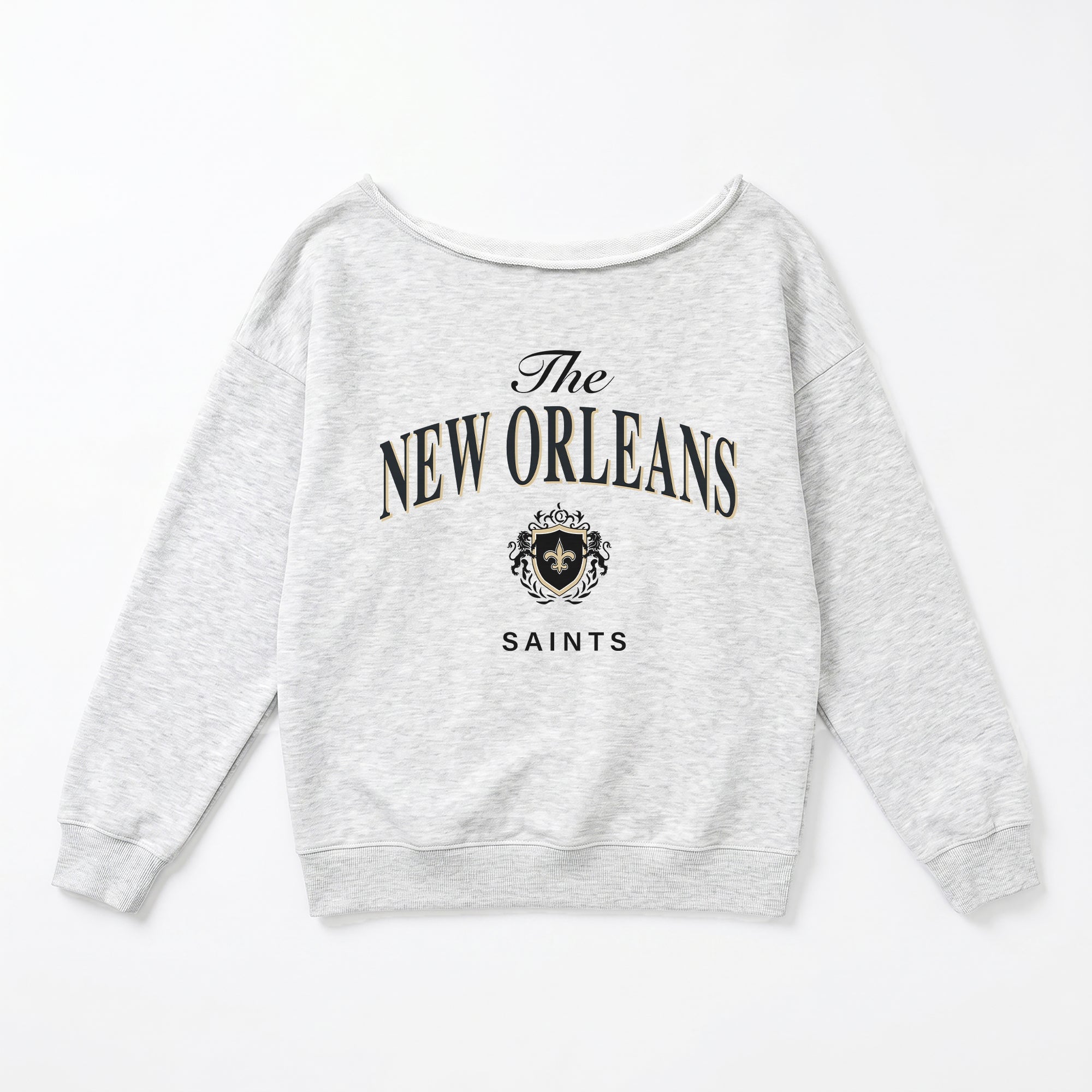 NEW ORLEANS SAINTS OFFSIDES ENERGY RELAXED OFF-SHOULDER TOP