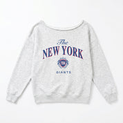 NEW YORK GIANTS OFFSIDES ENERGY RELAXED OFF-SHOULDER TOP