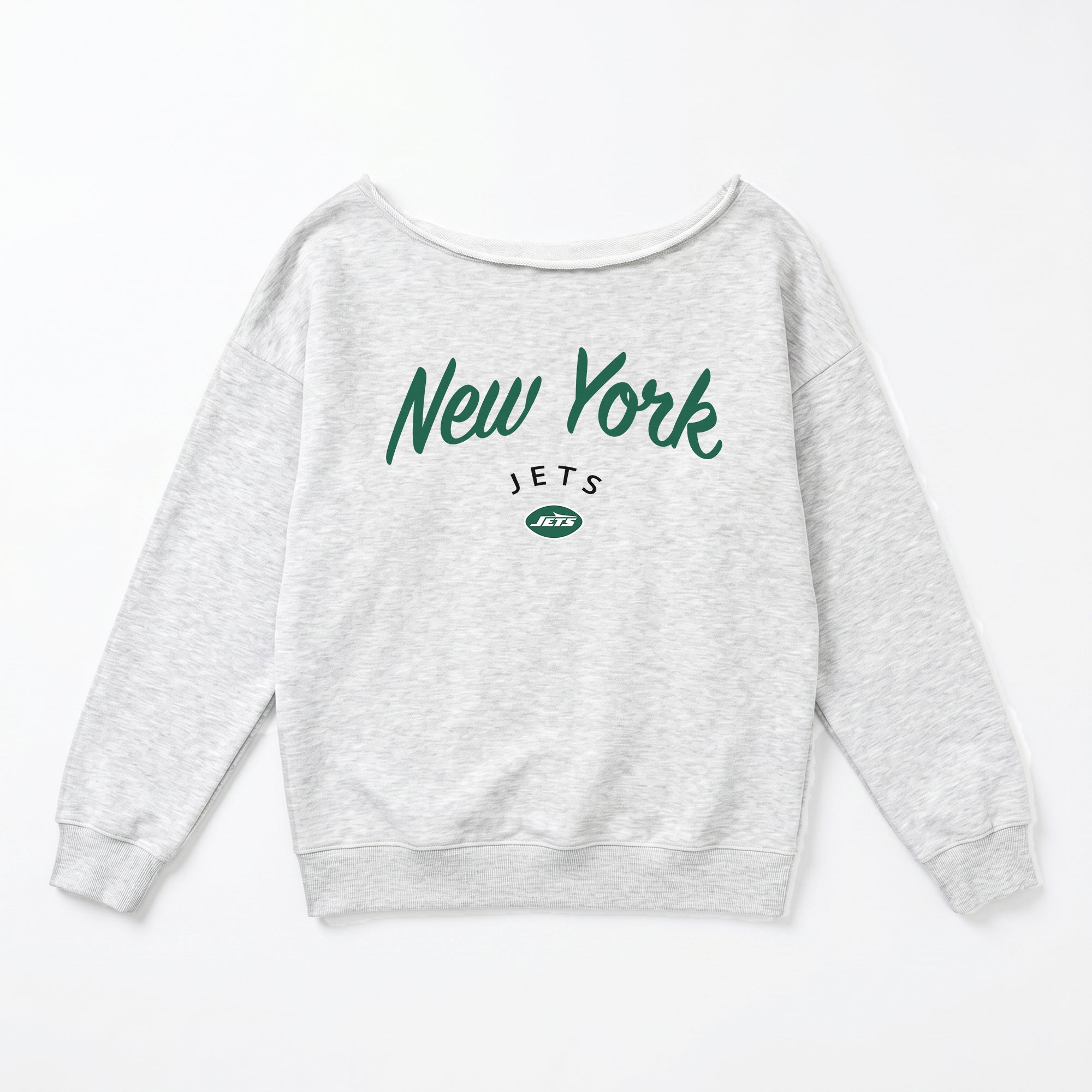 NEW YORK JETS LEGACY STANDARD RELAXED OFF-SHOULDER TOP